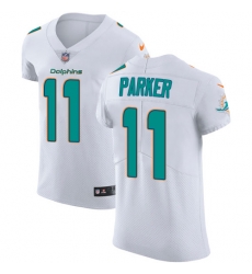 Nike Dolphins #11 DeVante Parker White Mens Stitched NFL Vapor Untouchable Elite Jersey