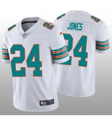 Nike Dolphins 24 Byron Jones White Throwback Vapor Untouchable Limited Jersey