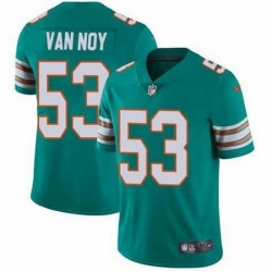 Nike Dolphins 53 Kyle Van Noy Aqua Throwback Vapor Untouchable Limited Jersey