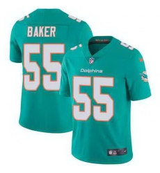 Nike Dolphins 55 Jerome Baker Aqua Vapor Untouchable Limited Jersey