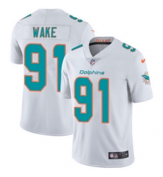 Nike Dolphins #91 Cameron Wake White Mens Stitched NFL Vapor Untouchable Limited Jersey