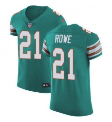 Nike Miami Dolphins 21 Eric Rowe Aqua Green Alternate Men Stitched NFL New Elite Jersey