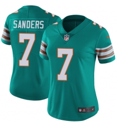 7 Elite Jason Sanders Aqua Green Nike NFL Alternate Womens Jersey Miami Dolphins Vapor Untouchabl