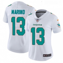 Womens Nike Miami Dolphins 13 Dan Marino White Vapor Untouchable Limited Player NFL Jersey