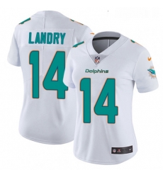 Womens Nike Miami Dolphins 14 Jarvis Landry White Vapor Untouchable Limited Player NFL Jersey