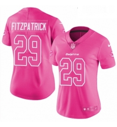 Womens Nike Miami Dolphins 29 Minkah Fitzpatrick Limited Pink Rush Fashion NFL Jersey