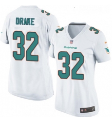 Womens Nike Miami Dolphins 32 Kenyan Drake Game White NFL Jersey