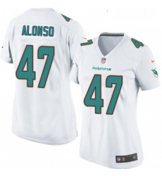 Womens Nike Miami Dolphins 47 Kiko Alonso Game White NFL Jersey