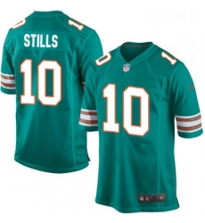 Youth Nike Miami Dolphins 10 Kenny Stills Game Aqua Green Alternate NFL Jersey