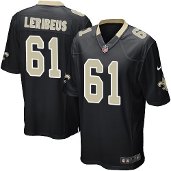 Game Nike Black Mens Josh LeRibeus Home Jersey NFL 61 New Orleans Saints Game Nike Black Mens Josh LeRibeus Home Jersey NFL 61 New Orleans Saints