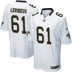 Game Nike White Mens Josh LeRibeus Road Jersey NFL 61 New Orleans Saints Game Nike White Mens Josh LeRibeus Road Jersey NFL 61 New Orleans Saints