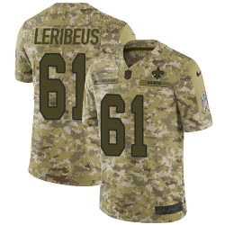 Limited Nike Camo Mens Josh LeRibeus Jersey NFL 61 New Orleans Saints 2018 Salute to Service Limited Nike Camo Mens Josh LeRibeus Jersey NFL 61 New Orleans Saints 2018 Salute to Service