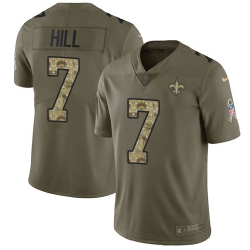 Limited Nike OliveCamo Mens Taysom Hill Jersey NFL 7 New Orleans Saints 2017 Salute to Service Limited Nike OliveCamo Mens Taysom Hill Jersey NFL 7 New Orleans Saints 2017 Salute to Service