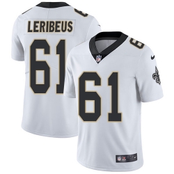 Limited Nike White Mens Josh LeRibeus Road Jersey NFL 61 New Orleans Saints Vapor Untouchable Limited Nike White Mens Josh LeRibeus Road Jersey NFL 61 New Orleans Saints Vapor Untouchable