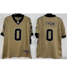 Men New Orleans Saints  0 Jordyn Tyson Gold 2026 Vapor Limited Stitched Football Jersey