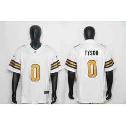 Men New Orleans Saints  0 Jordyn Tyson White F U S E  Color Rush Limited Stitched NFL Jersey