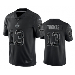 Men New Orleans Saints 13 Michael Thomas Black Reflective Limited Stitched Football Jersey Men New Orleans Saints 13 Michael Thomas Black Reflective Limited Stitched Football Jersey
