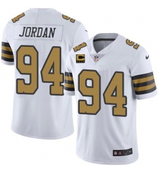 Men New Orleans Saints 2022 #94 Cameron Jordan White With 4-star C Patch Stitched NFL Jersey