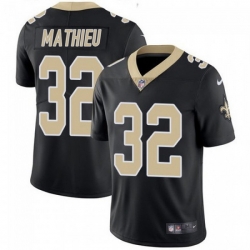 Men New Orleans Saints 32 Tyrann Mathieu Black Vapor Limited Stitched Jersey Men New Orleans Saints 32 Tyrann Mathieu Black Vapor Limited Stitched Jersey