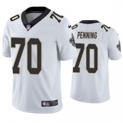Men New Orleans Saints 70 Trevor Penning White Vapor Limited Stitched jersey Men New Orleans Saints 70 Trevor Penning White Vapor Limited Stitched jersey