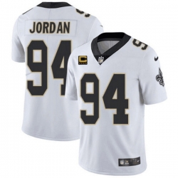 Men New Orleans Saints 94 Cameron Jordan 2022 White With 4 Star C Patch Stitched Jersey Men New Orleans Saints 94 Cameron Jordan 2022 White With 4 Star C Patch Stitched Jersey