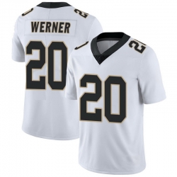 Men New Orleans Saints Pete Werner #20 White Vapor Limited Stitched NFL Jersey Men New Orleans Saints Pete Werner #20 White Vapor Limited Stitched NFL Jersey