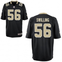 Men Nike New Orleans pat swilling 56 Black Vapor Limited jersey Men Nike New Orleans pat swilling 56 Black Vapor Limited jersey