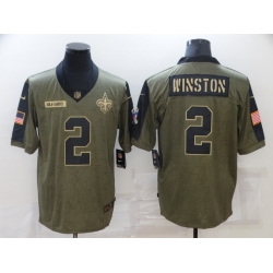 Men's New Orleans Saints #2 Jameis Winston 2021 Salute To Service Jersey Men's New Orleans Saints #2 Jameis Winston 2021 Salute To Service Jersey