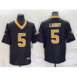 Men's New Orleans Saints #5 Jarvis Landry Black 2022 Vapor Untouchable Stitched NFL Nike Limited Jersey Men's New Orleans Saints #5 Jarvis Landry Black 2022 Vapor Untouchable Stitched NFL Nike Limited Jersey