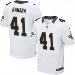 Mens Nike New Orleans Saints 41 Alvin Kamara White Vapor Untouchable Elite Player NFL Jersey Mens Nike New Orleans Saints 41 Alvin Kamara White Vapor Untouchable Elite Player NFL Jersey