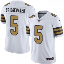 Mens Nike New Orleans Saints 5 Teddy Bridgewater Limited White Rush Vapor Untouchable NFL Jersey Mens Nike New Orleans Saints 5 Teddy Bridgewater Limited White Rush Vapor Untouchable NFL Jersey
