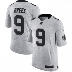 Mens Nike New Orleans Saints 9 Drew Brees Limited Gray Gridiron II NFL Jersey Mens Nike New Orleans Saints 9 Drew Brees Limited Gray Gridiron II NFL Jersey