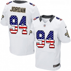 Mens Nike New Orleans Saints 94 Cameron Jordan Elite White Road USA Flag Fashion NFL Jersey Mens Nike New Orleans Saints 94 Cameron Jordan Elite White Road USA Flag Fashion NFL Jersey