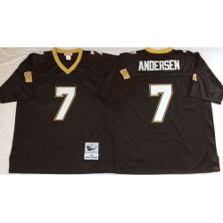 Mitchell And Ness Saints #7 ANDERSAN Black Throwback Stitched NFL Jersey Mitchell And Ness Saints #7 ANDERSAN Black Throwback Stitched NFL Jersey