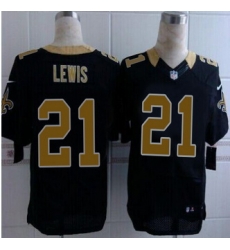 New New Orleans Saints #21 Keenan Lewis Black Team Color Men Stitched NFL Elite