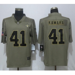 New Nike New Orleans Saints #41 Kamara Olive Salute To Service Limited Jersey New Nike New Orleans Saints #41 Kamara Olive Salute To Service Limited Jersey