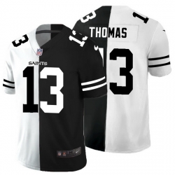 New Orleans Saints 13 Michael Thomas Men Black V White Peace Split Nike Vapor Untouchable Limited NFL Jersey New Orleans Saints 13 Michael Thomas Men Black V White Peace Split Nike Vapor Untouchable Limited NFL Jersey