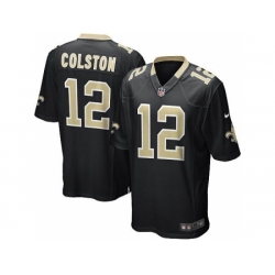 Nike New Orleans Saints 12 Marques Colston black Game NFL Jersey Nike New Orleans Saints 12 Marques Colston black Game NFL Jersey
