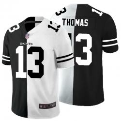 Nike Saints 13 Michael Thomas Black And White Split Vapor Untouchable Limited Jersey Nike Saints 13 Michael Thomas Black And White Split Vapor Untouchable Limited Jersey