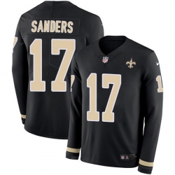 Nike Saints 17 Emmanuel Sanders Black Team Color Men Stitched NFL Limited Therma Long Sleeve Jersey Nike Saints 17 Emmanuel Sanders Black Team Color Men Stitched NFL Limited Therma Long Sleeve Jersey
