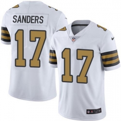 Nike Saints 17 Emmanuel Sanders White Men Stitched NFL Limited Rush Jersey Nike Saints 17 Emmanuel Sanders White Men Stitched NFL Limited Rush Jersey