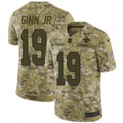 Nike Saints #19 Ted Ginn Jr Camo Mens Stitched NFL Limited 2018 Salute To Service Jersey Nike Saints #19 Ted Ginn Jr Camo Mens Stitched NFL Limited 2018 Salute To Service Jersey