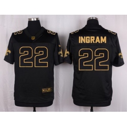 Nike Saints #22 Mark Ingram Black Mens Stitched NFL Elite Pro Line Gold Collection Jersey Nike Saints #22 Mark Ingram Black Mens Stitched NFL Elite Pro Line Gold Collection Jersey