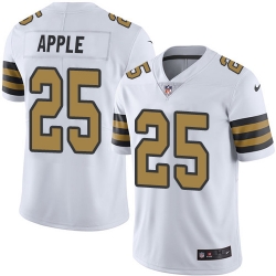 Nike Saints #25 Eli Apple White Men Stitched NFL Limited Rush Jersey Nike Saints #25 Eli Apple White Men Stitched NFL Limited Rush Jersey