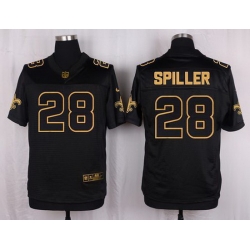 Nike Saints #28 C J  Spiller Black Mens Stitched NFL Elite Pro Line Gold Collection Jersey Nike Saints #28 C J  Spiller Black Mens Stitched NFL Elite Pro Line Gold Collection Jersey