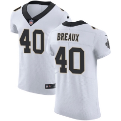 Nike Saints #40 Delvin Breaux White Mens Stitched NFL Vapor Untouchable Elite Jersey Nike Saints #40 Delvin Breaux White Mens Stitched NFL Vapor Untouchable Elite Jersey