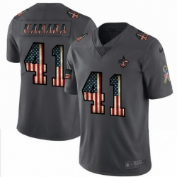 Nike Saints 41 Alvin Kamara 2019 Salute To Service USA Flag Fashion Limited Jersey Nike Saints 41 Alvin Kamara 2019 Salute To Service USA Flag Fashion Limited Jersey