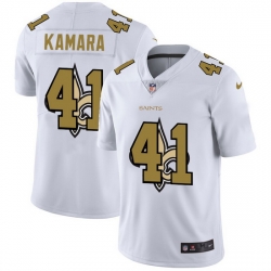 Nike Saints 41 Alvin Kamara White Shadow Logo Limited Jersey Nike Saints 41 Alvin Kamara White Shadow Logo Limited Jersey