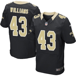 Nike Saints #43 Marcus Williams Black Team Color Mens Stitched NFL Elite Jersey Nike Saints #43 Marcus Williams Black Team Color Mens Stitched NFL Elite Jersey