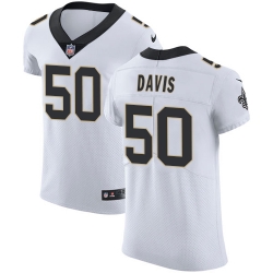 Nike Saints #50 DeMario Davis White Mens Stitched NFL Vapor Untouchable Elite Jersey Nike Saints #50 DeMario Davis White Mens Stitched NFL Vapor Untouchable Elite Jersey